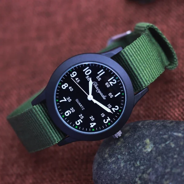 Chaoyada Brand Boys Men Students Learning Time Quartz Watches Girls Water Resistant Gifts Clock Kids Canvas Fashion Wristwatches - Image 3