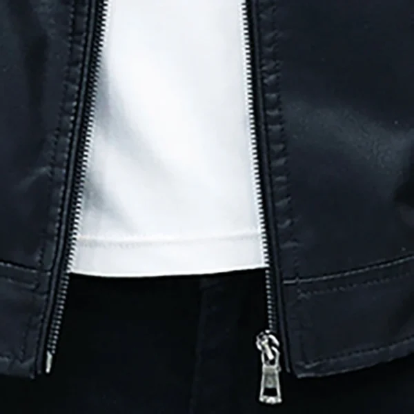 Men Leather Suit Jacket Men Slim Fit Short Coat Men Fashion Leather jacket Streetwear Casual Blazer Jackets Male Outerwear - Image 6
