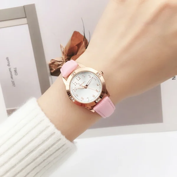 UTHAI CQ22 Kids Children Quartz Watch for Girls watches clocks watches girls wristwatch leather clock child girl rose gold - Image 3