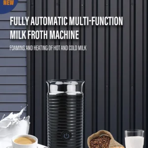 220V Electric Milk Frother Frothing Automatic Milk Warmer Foamer Cold/Hot Latte Cappuccino Chocolate Foam Maker Kitchen Tools