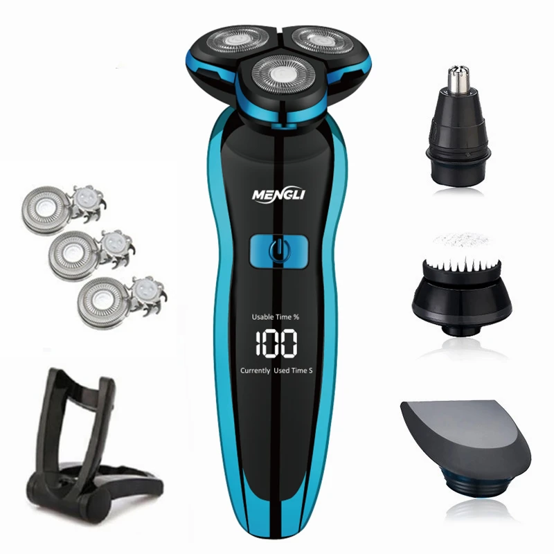 ZOZEN Men Electric Shaver Rechargeable Electric Razor Hair Cutting Shaving Mahine Clipper Beard Trimmer Washable Wet-Dry Use - Image 6