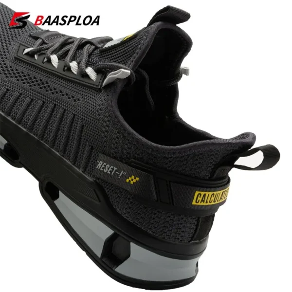Baasploa 2023 New Men Sneaker Comfortable Knit Walking Shoes Breathable Fashion Sneaker Anti-Slip Shock-Absorbing Casual Shoes - Image 4