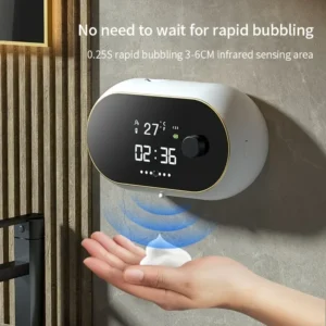 Soap Dispenser Wall Mounted Mobile Phone Washing USB Portable Foam Machine Automatic Induction Hand Cleaner Home Appliance