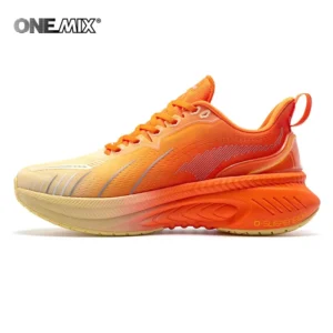 ONEMIX New Cushioning Running Shoes For Men & women Suitable Heavy Runners Lace Up Sports Women Non-slip Outdoor Athletic Male Sneakers