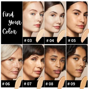 Waterproof Liquid Concealer Full Coverage, Matte Finish Long-Wearing Brightening Concealer, Multi-Use Facial Concealer Makeup