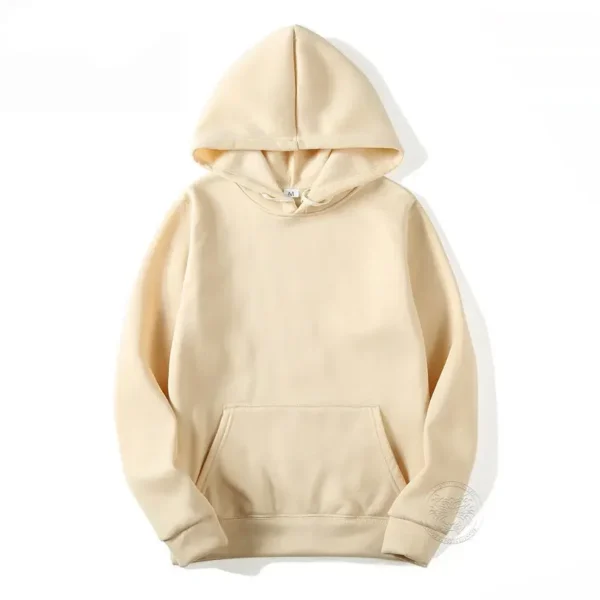 Spring and Autumn Trendy Solid Color Sports Hoodies Fleece Men's and Women's Sweatshirts Trendy Pullovers Couples Hoodies S-3XL - Image 4