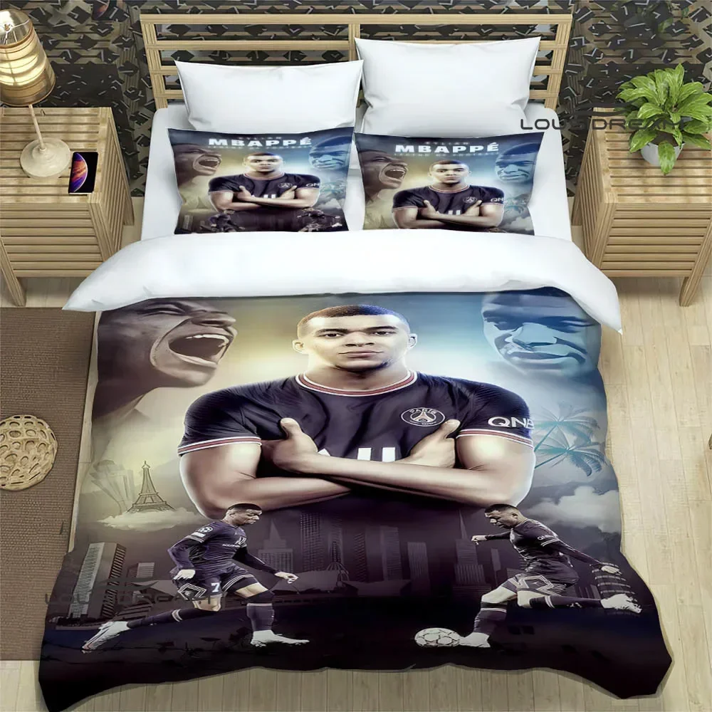 3D K-Kylian Mbappé print Bedding Sets exquisite bed supplies set duvet cover bed comforter set bedding set luxury birthday gift - Image 3