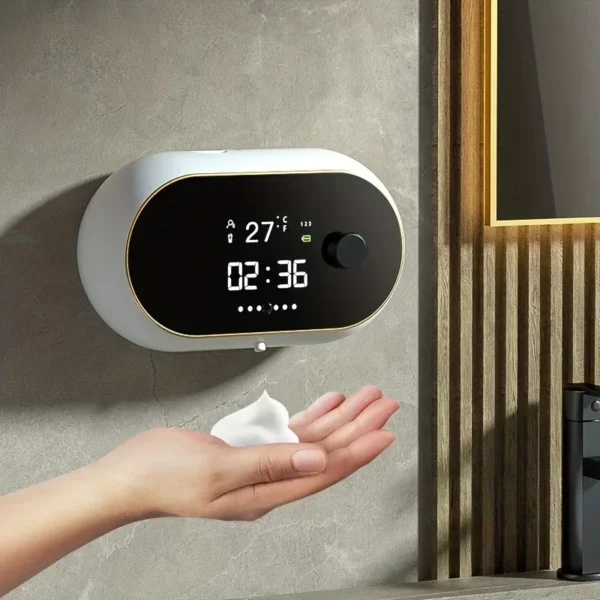 Soap Dispenser Wall Mounted Mobile Phone Washing USB Portable Foam Machine Automatic Induction Hand Cleaner Home Appliance