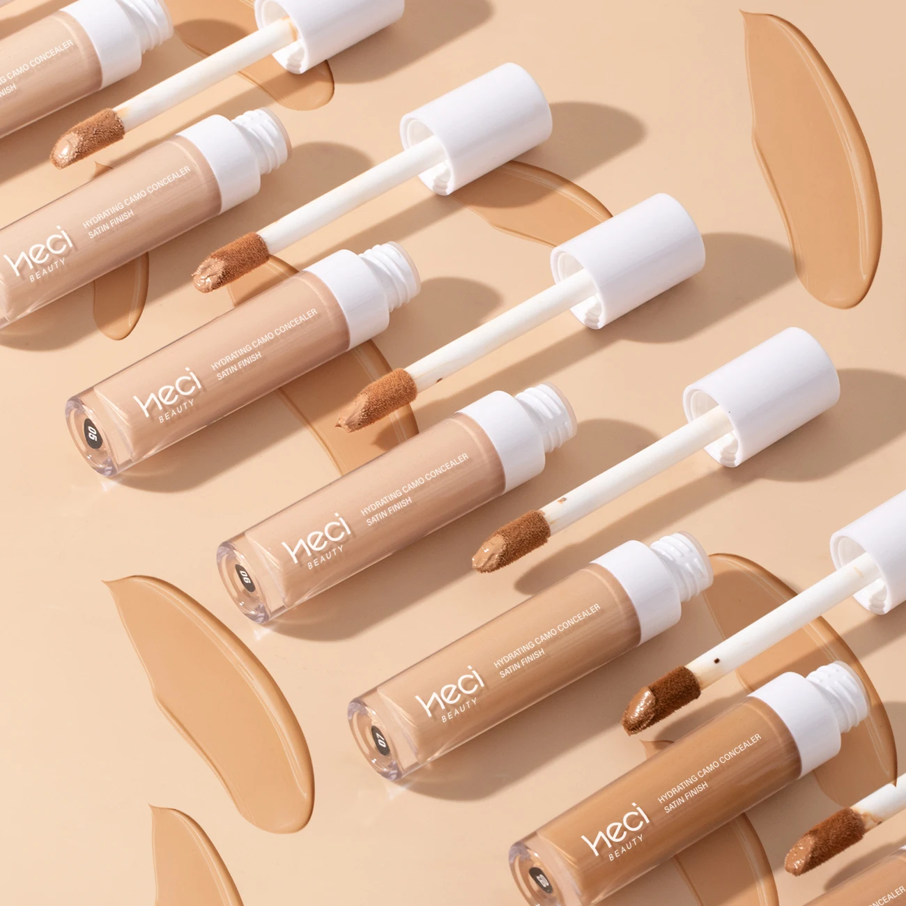 Waterproof Liquid Concealer Full Coverage, Matte Finish Long-Wearing Brightening Concealer, Multi-Use Facial Concealer Makeup - Image 4