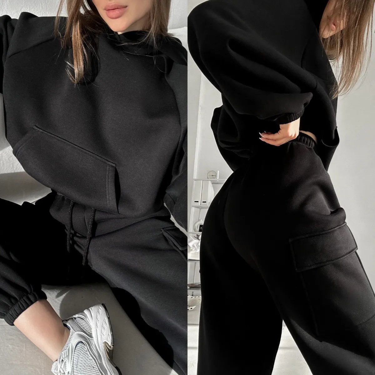 Hoodies And Pants Hoodies Set Clothes Women Two Pieces Sweatshirts trousers sets sets for women 2 pieces Woman clothing - Image 3