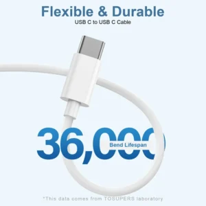 PD 20W Fast Charging EU Charger Plug with 1M/3FT Cable for iPhone iPad Samsung Phone