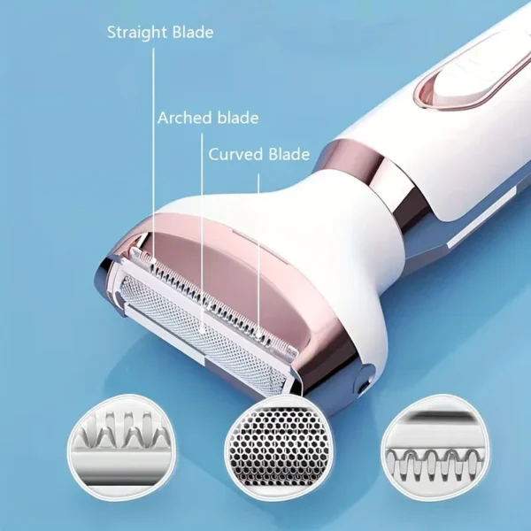 4 In 1 Electric Lady Shaver, Body Hair Removal Epilator, Painless Cordless Trimmer Razor, Gifts For Women - Image 6