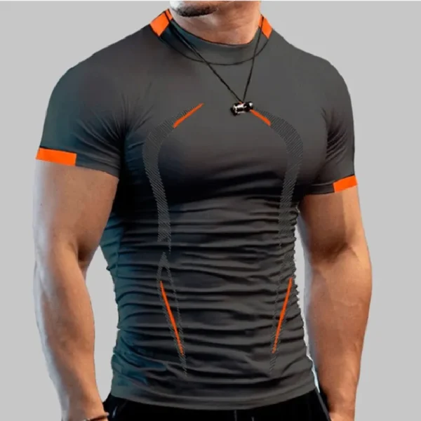 Men New Compression Shirt Men Fitness Gym Super Hero Sport Running T-Shirt Fitness Training Breathable Quick Dry Short Sleeve - Image 4