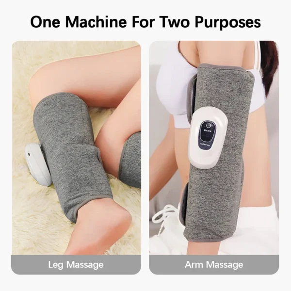 Portable Air Compression Leg Calf Massager Household Hot Compress Muscle Relaxation Promote Blood Circulation Relief Health Care - Image 4