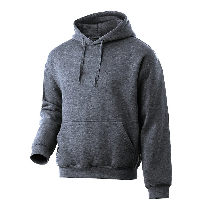 Men's Hoodies Women Pullover Spring Autumn Casual Hoodie Sweatshirts Solid Color Hoodies Oversize Grey Sweatshirt For Male - Image 5