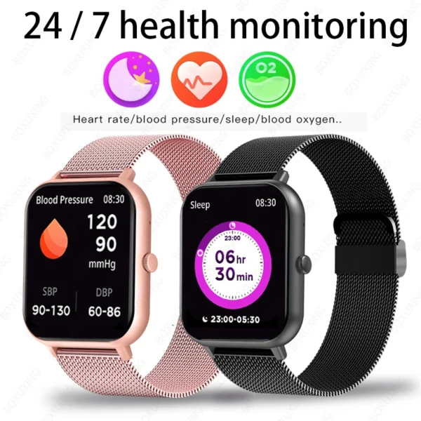 2024 New Smart Watch Women Bluetooth Call Watch Fitness Tracker Waterproof Sport Smart Clock Fashion Ladies Men Smartwatch Woman - Image 2