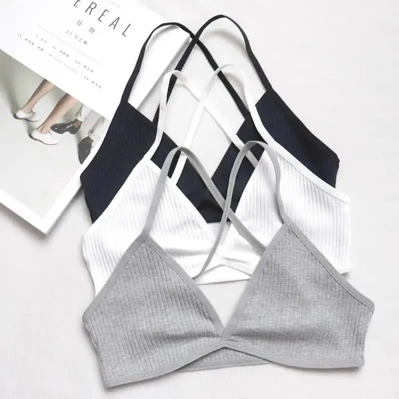 Seamless Deep-V Bra Women Sexy Triangle Thin Bralette Back Tops Plunge Underwear Tube Vest Top Female Breathable Lingerie - Image 2