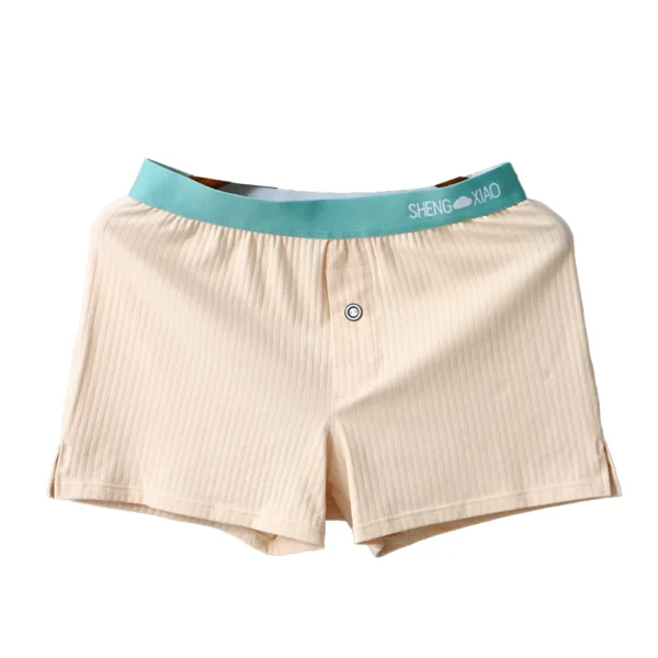Men's Panties Cotton Solid Color Breathable Boxers Shorts Men Underwear Trunks Homewear Loose Boxer Shorts And Underpants - Image 3