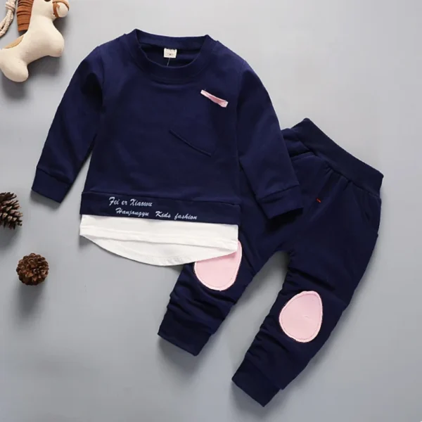 New Spring Autumn Baby Girl Clothes Suit Infant Outfits Children T-Shirt Pants 2Pcs/Sets Toddler Casual Costume Kids Tracksuits