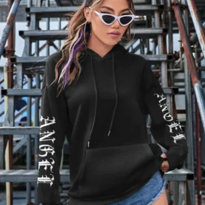 Beautiful Angel Wings Printed Hoodies Women Warm Comfortable Casual Hoodie Fashion Classic Hoody Loose Original Basic Clothes