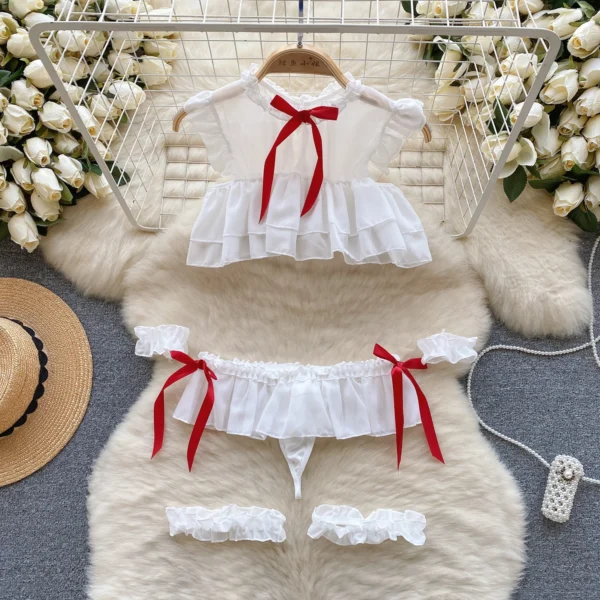 HotSweet Sexy Women's Bodysuit Rabbit Girl Cosplay Uniform Sleveless Jumpsuit Backless Sexy Hollow Lingerie Sweet Cute Rabbit