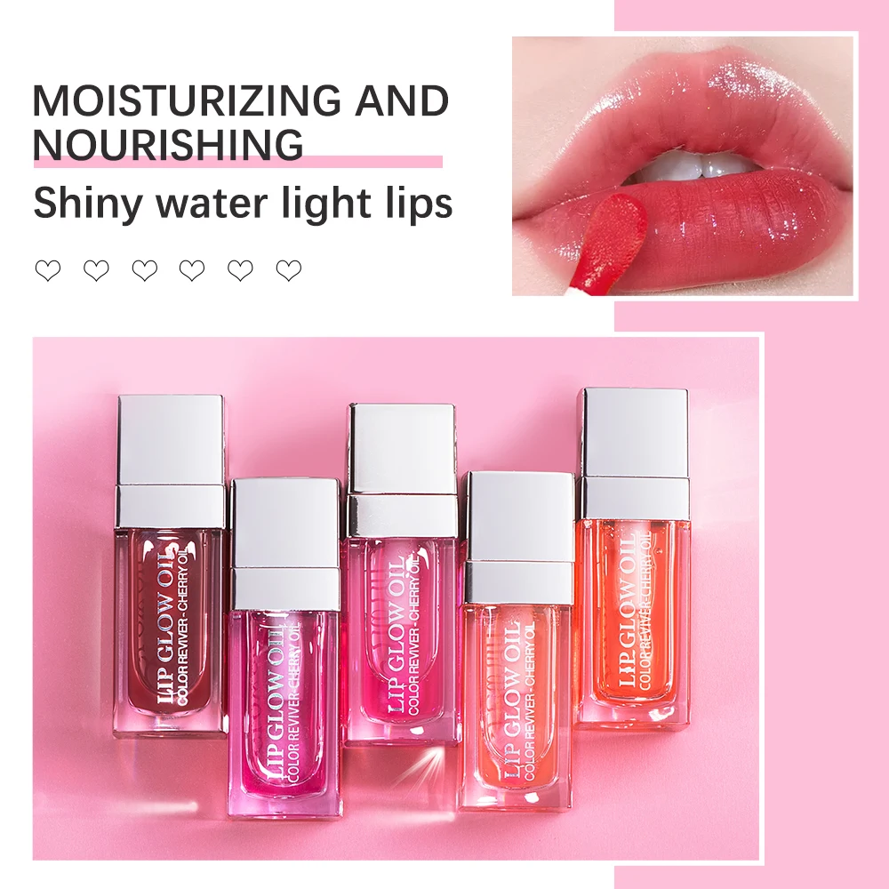 Crystal Jelly Moisturizing Lip Oil Plumping Lip Gloss Makeup Sexy Plump Lip Glow Oil Tinted Lip Plumper 6ml 1 Piece - Image 5