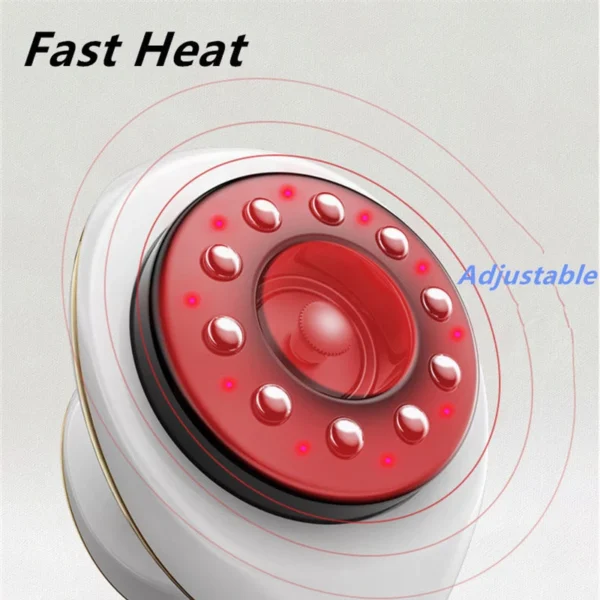 Home Electric Guasha Scraping Massage Cupping Body Massager Vacuum Cans Suction Cup Heating Fat Burner Anti-cellulite Massager - Image 3
