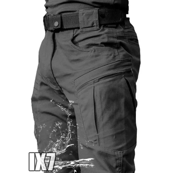 Men City Pants Cargo Trousers Multi-pocket Waterproof Wear-resistant Casual Training Overalls Fat Cargo Quick Dry Pants