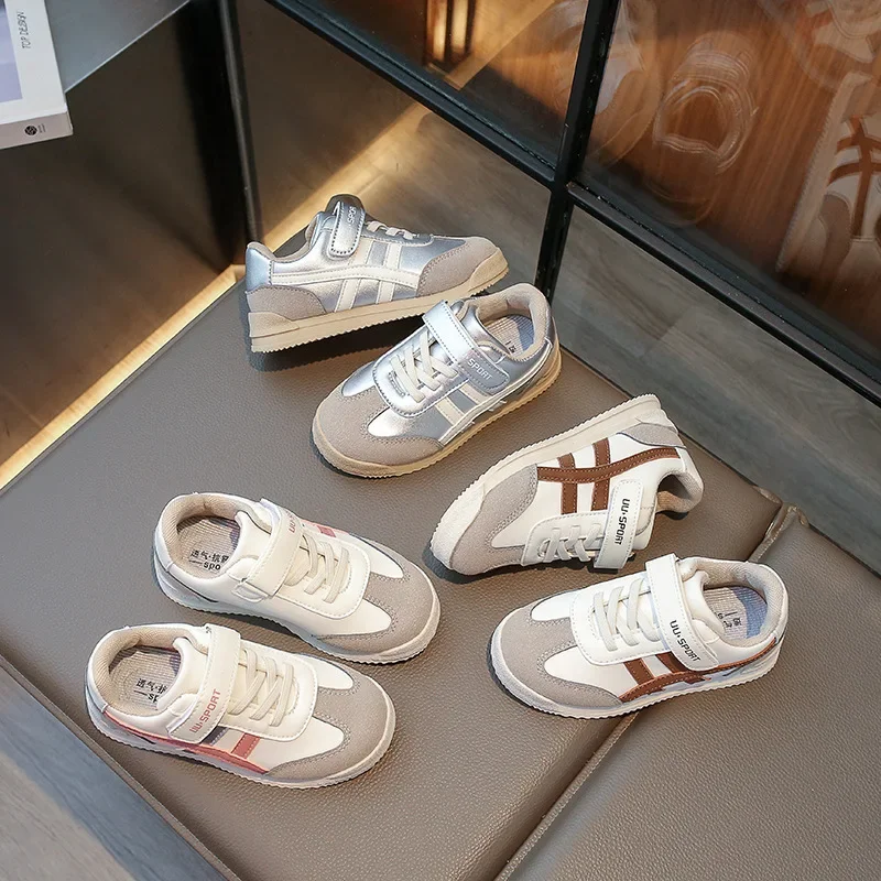 Children Sports Shoes Non-slip Soft Sole Shoes Kids Running Sneakers Comfort Hook and Loop Sneakers Breathable Athletic Shoes - Image 2