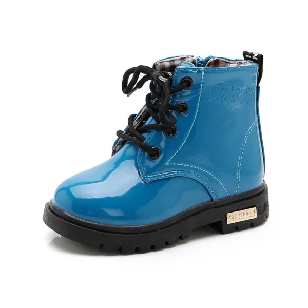 Kids Girls Boys Boots Non-slip Wear-resistant Soft Bottom Children Boys Girls Shoes Handsome Fashion Kids Warm Shoes - Image 6