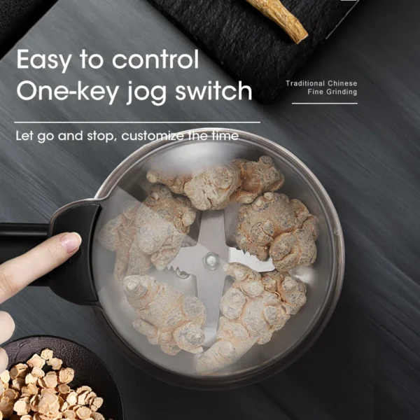 400W Electric Multifunctional Coffee Grinder Kitchen Cereal Nuts Beans Spices Grains Grinder Machine For Home Coffee Grinder - Image 4