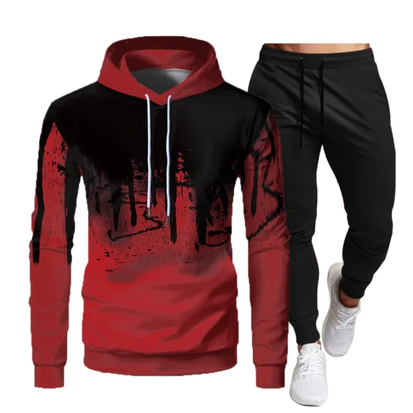 Men's Fashion Hoodie & Jogger Set – Casual Sportswear for Autumn & Winter - Image 5