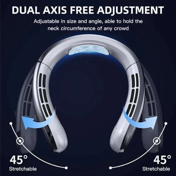 Xiaomi Hanging Neck Fan Portable Bladeless Mini USB Rechargeable Mute LED Digital Display Electric Fan Summer Air Cooler - Image 4