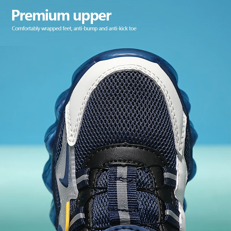 Children's Fashion Sports Shoes Boys' Running Leisure Shoes Mesh Comforthable Outdoor Kids Casual Tennis Light Sneakers Shoes - Image 4