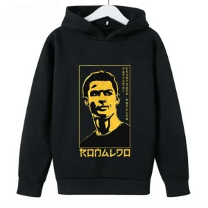 Brand Children's Clothing Casual Kid's Hoodie Spring and Autumn Sports Sweatshirt for Boys and Girls Ronaldo Printed Pullover
