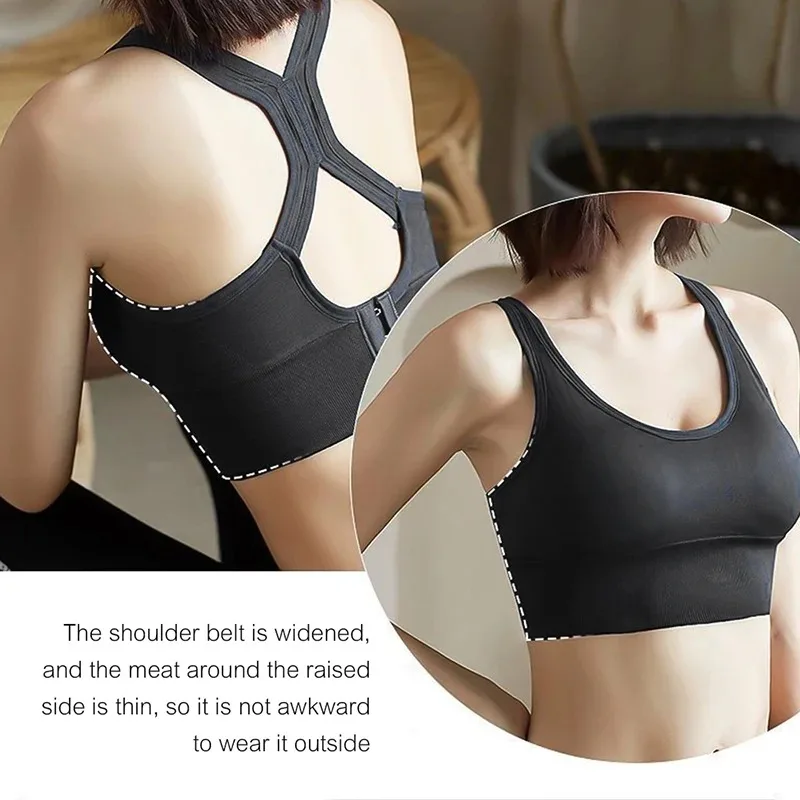 Sexy Sports Bras Racerback Yoga Bra Tank Top Women Fitness Gym Shockproof Seamless Running Workout Fast Dry Underwear Vest - Image 6
