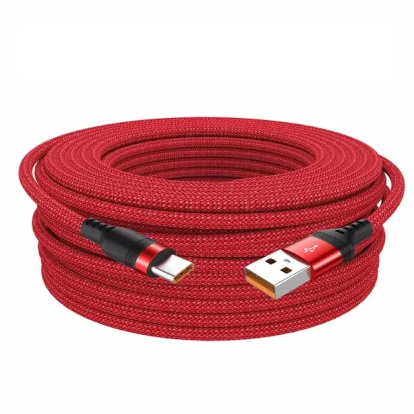 Extended 5-Meter Type-C USB Android 5A Super- Charging Cable Suitable For Huawei, Xiaomi, Vivo, And Leeco Phone Data Cable - Image 6