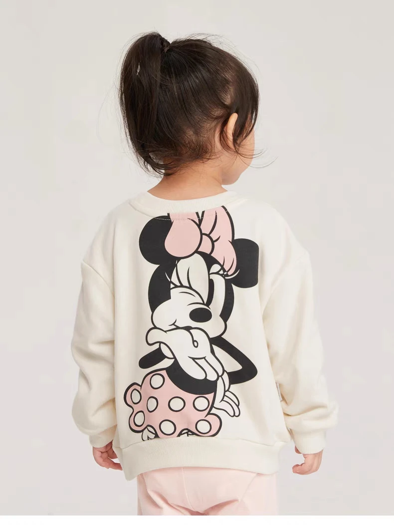 Baby Girl Cute Minnie Mouse Children Sweatshirt Spring Fall Clothing Tops Long-sleeved Loose Fashion Cartoon Girl Hoodies O-neck - Image 6