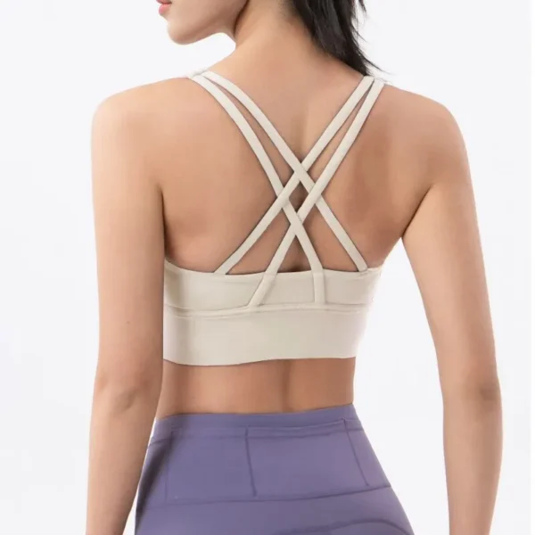 Women Fitness Yoga Bras Race Back Sports Bras Nylon Top Women Bra Sexy Breathable Underwear For Women Gym - Image 4