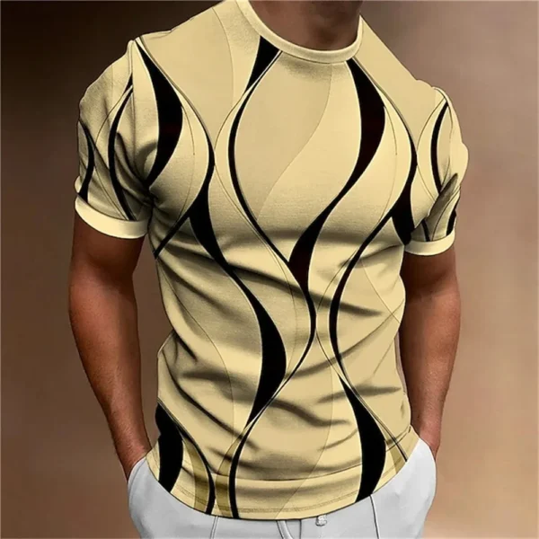 2024 New Anime Monster In Panic Pattern Men's Novelty 3d Short Sleeve Crew Neck Oversize Tshirt Summer Outdoor Tee Tops Clothing - Image 4