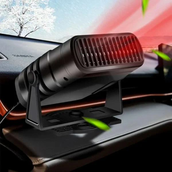 Electric Car Heater Air Cooler Fan 12V/24V Portable Demister Defroster Heating Fan 120W Dryer Windshield Defogging Accessroies - Image 2