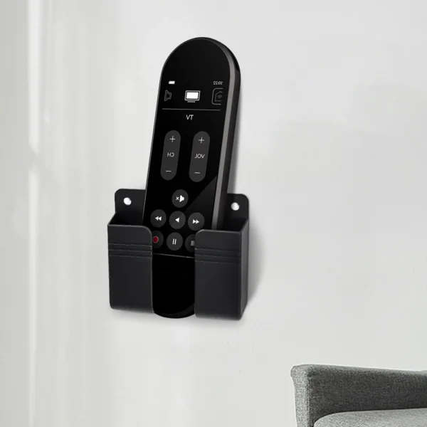 1-4pcs Wall Mounted Storage Box Multifunction Punch Free Organizer TV Remote Control DIY Mobile Phone Plug Charging Holder Stand - Image 6