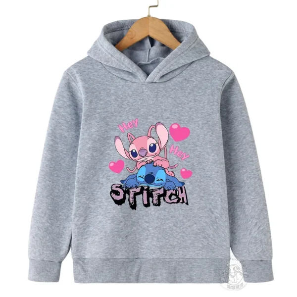 Disney Stitch Street Fashion Sweater for Boys and Girls, Children's Sports Pullover, Outdoor Sports Hoodie - Image 3
