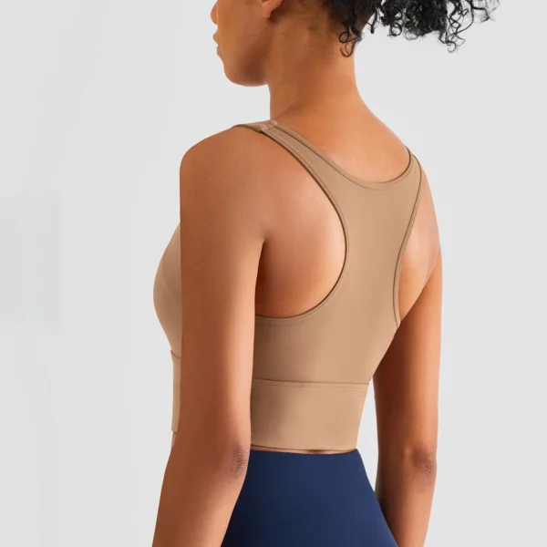 Nylon Sexy Women's Sports Bra Top Women Tight Elastic Gym Sport Yoga Bras Crop Top Yoga Clothes Stretch Women Sports Underwear - Image 6