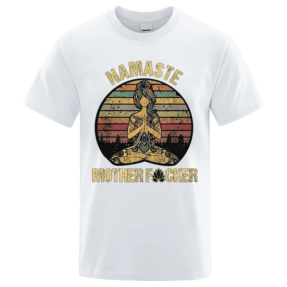 Vintage Namaste Mother Explicit Funny T-shirt T Shirt Men Tshirt Wome Cotton Tees Tops Loose Short Sleeves Oversized Clothing - Image 4
