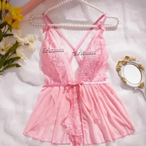 2024 Sexy Lingerie Crotchless Lace Bra And Panty Underwear Set Women Lace Costumes Open Bra Underwear Sexy Bodysuit Dress Women