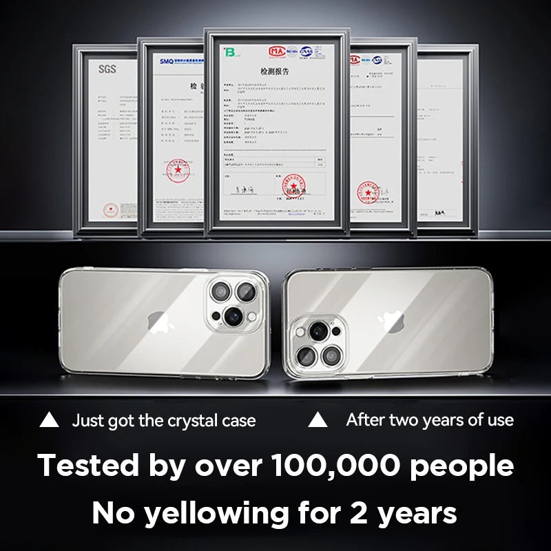 Joyroom Case For iPhone 16 15 Pro Max Case Crystal Transparent PC Anti-Yellow Lens Protection Cover For iPhone 16 Pro Max Case - Image 3