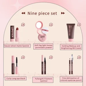 HiVi Makeup Gift Box Powder Glue Record Limited Lipstick Powder Makeup gift box set Valentine's Day gift for your wife