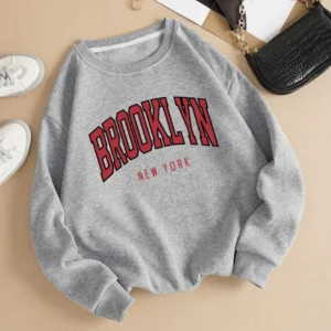 Brooklyn New Work Printed Hoodies Women Cotton Colorful Clothes Basic Trend Hooded Tops Be Durable Harajuku Hoodie Womens