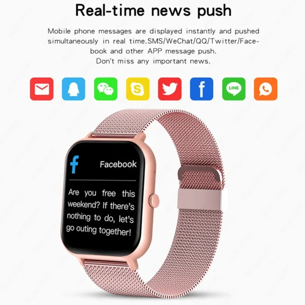 2024 New Smart Watch Women Bluetooth Call Watch Fitness Tracker Waterproof Sport Smart Clock Fashion Ladies Men Smartwatch Woman - Image 4